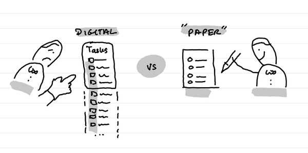 An illustration showing that inboxes like task apps with unlimited fields create mental overload